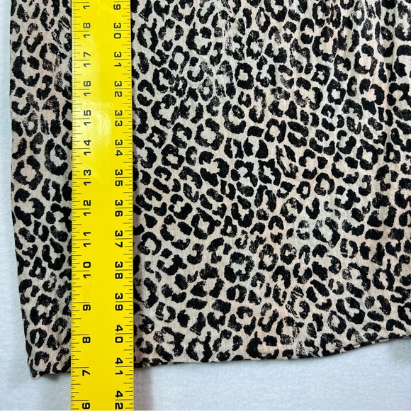 Rebecca Taylor Leopard Print Knit Ruched Dress - Picture 4 of 8